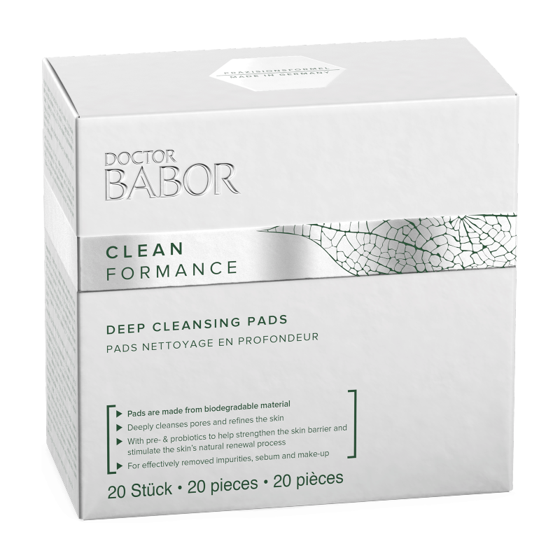 babor veganiskas makiazo valiklis deep cleansing pads