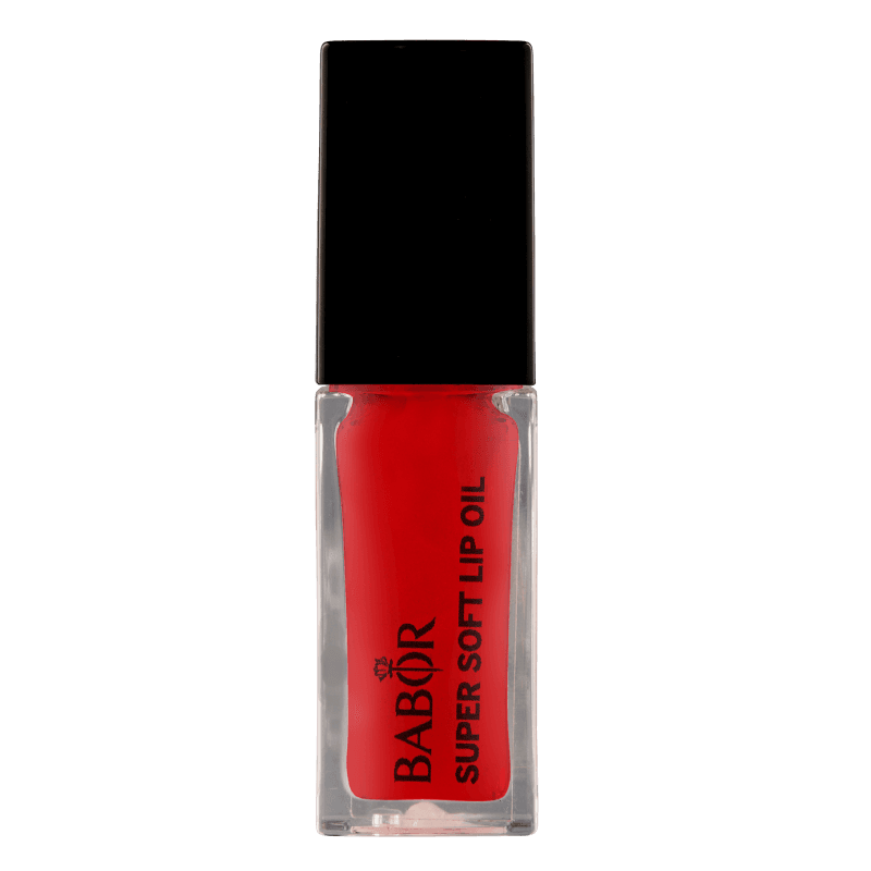 BABOR dekoratyvine kosmetika Aliejinis lupu blizgis Super Soft Lip Oil 02 Juicy Red