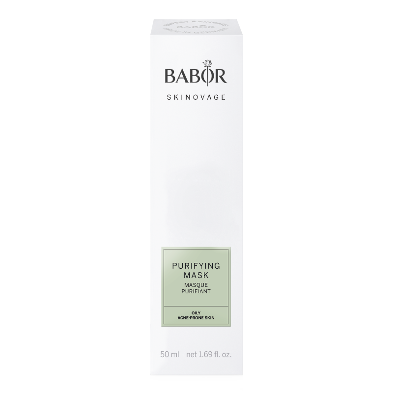 BABOR Priešuždegiminė valomoji veido kaukė probleminei odai. Skinovage Purifying Mask 50 ml_kaukė nuo inkštirų_priemonė nuo spuogų_2