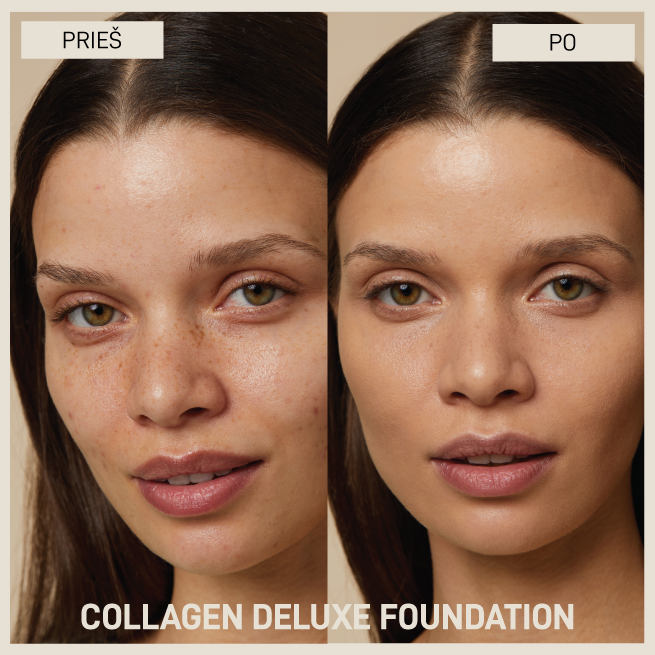 BABOR_Collagen deluxe foundation_prieš ir po