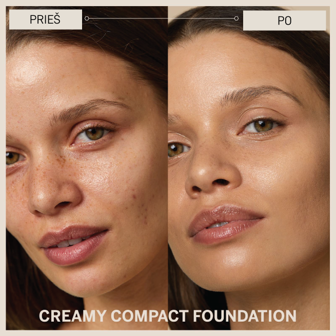 BABOR_Creamy compact foundation_prieš ir po