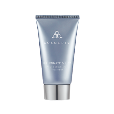 Stangrinamasis ir skaistinantis kaklo bei dekoltė kremas COSMEDIX Illuminate & Lift Neck & Decollete Treatment