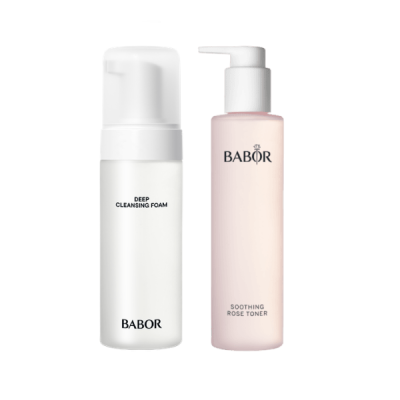 Rinkinys: BABOR Soothing Rose Toner ir Deep Cleansing Foam
