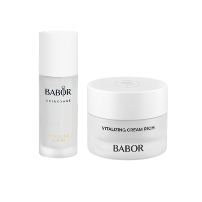 Rinkinys: BABOR Vitalizing serumas ir kremas Vitalizing Cream Rich